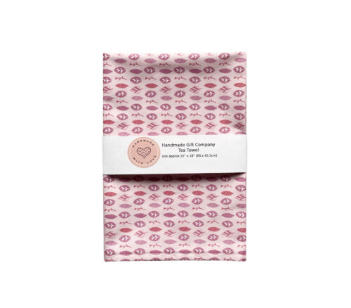 Tea Towel Pink Flowers