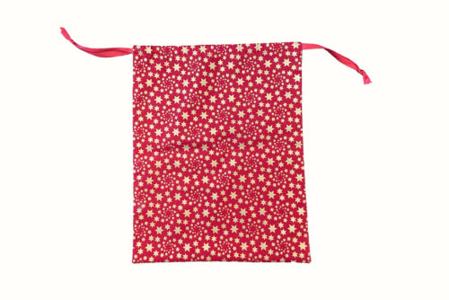Christmas Gift Bag Gold Stars