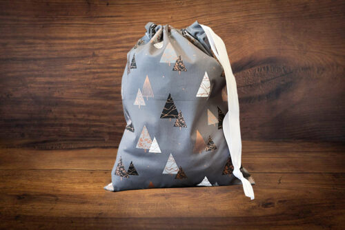 Christmas Gift Bag Grey