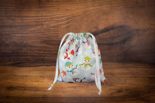 Christmas Bag Colourful Snowmen