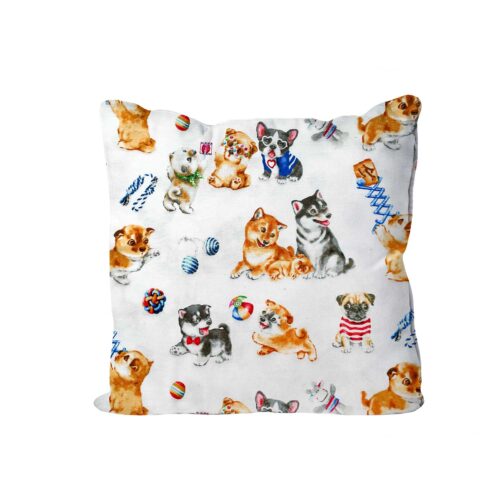 Mini Cushion Playful Dogs