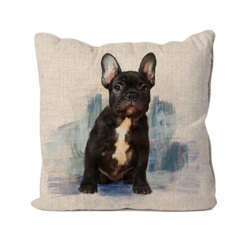 French Bulldog Linen Cushion