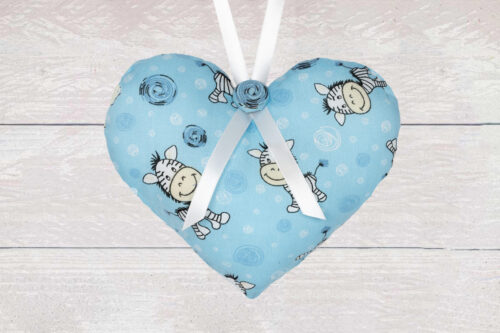 Zebra Design Fabric Heart