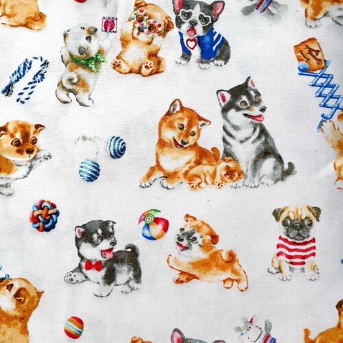 Mini Cushion Playful Dogs