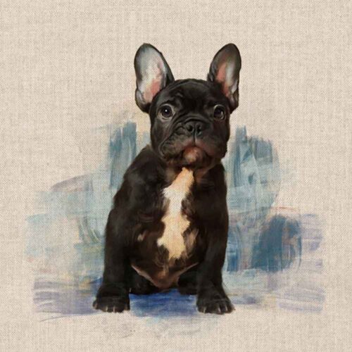 French Bulldog Linen Cushion