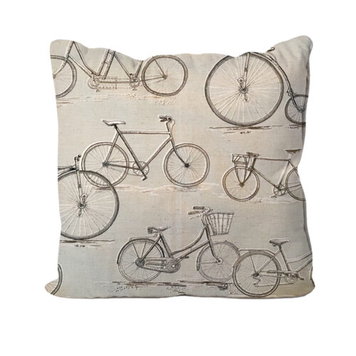Bicycle Design Linen Cushion