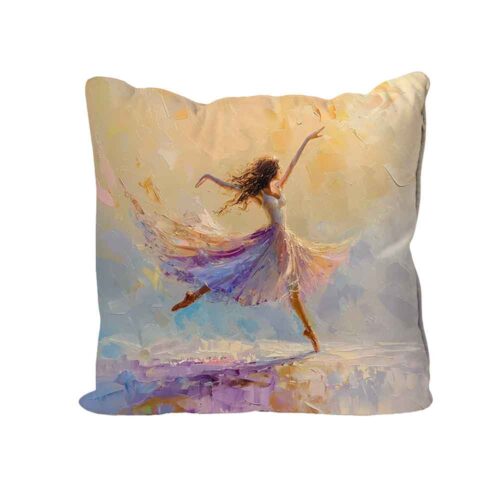 Pastel Ballet Dancer Cushion
