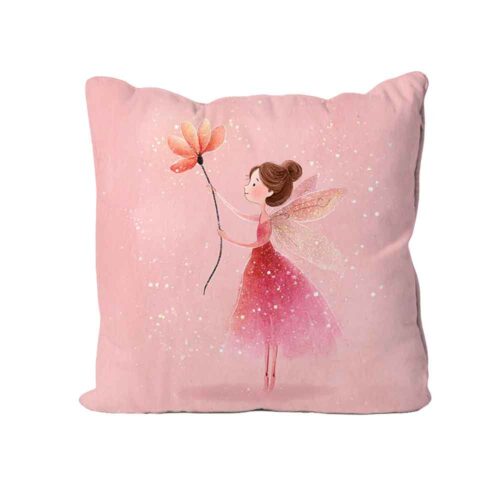 Pink Fairy Design Cushion