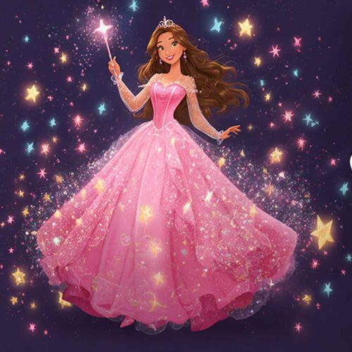 Princess Design Cushion Pink