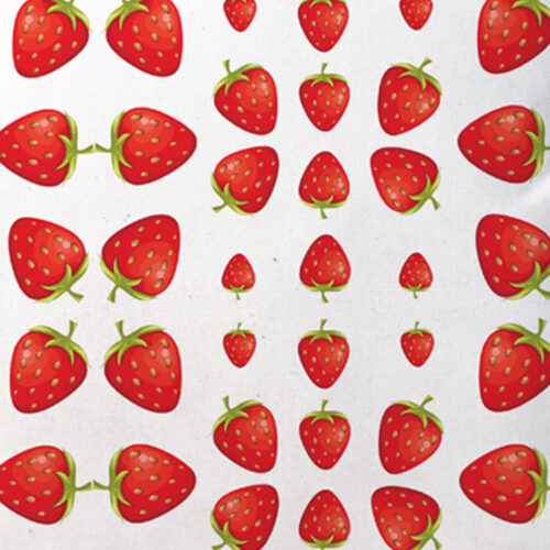 Strawberry Red Design Cushion