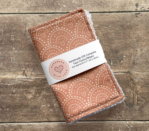 Face Cloths Heart Rainbows