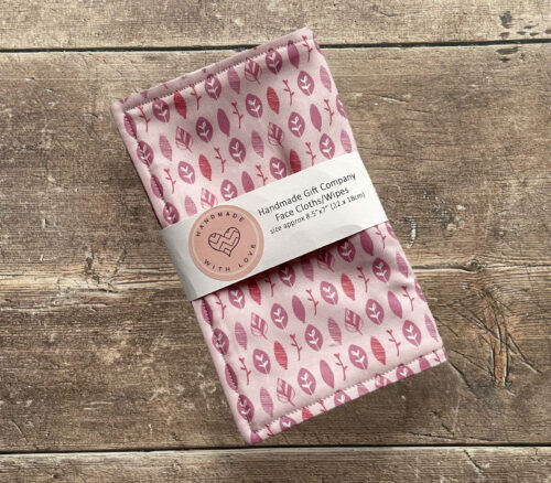 Face Cloths Leaf Design