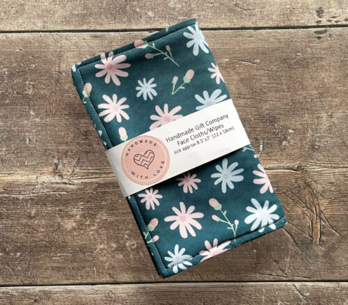Face Cloths Pink Daisies