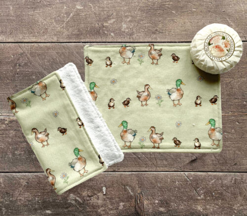 Face Cloths Duck Design