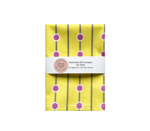 Tea Towel Pink Spots