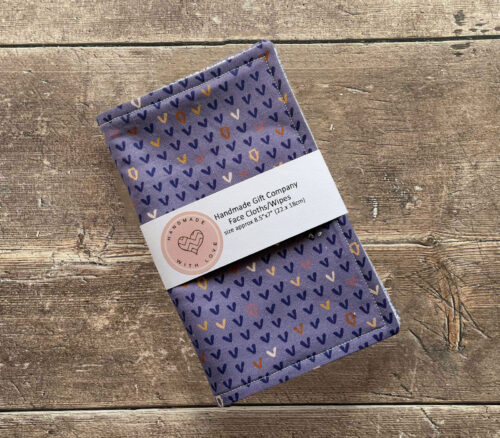 Face Cloths Purple Arrows