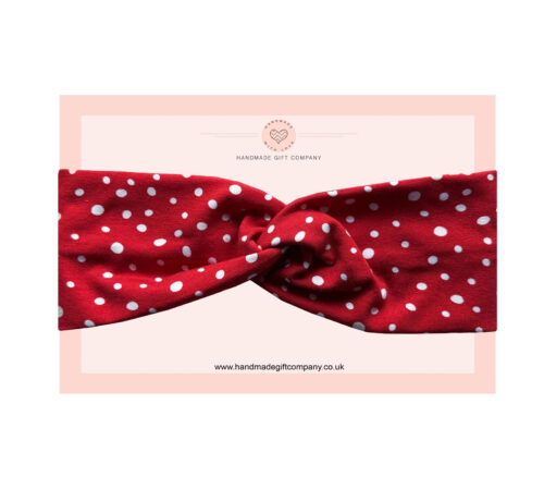 Women's Headband Red Spots