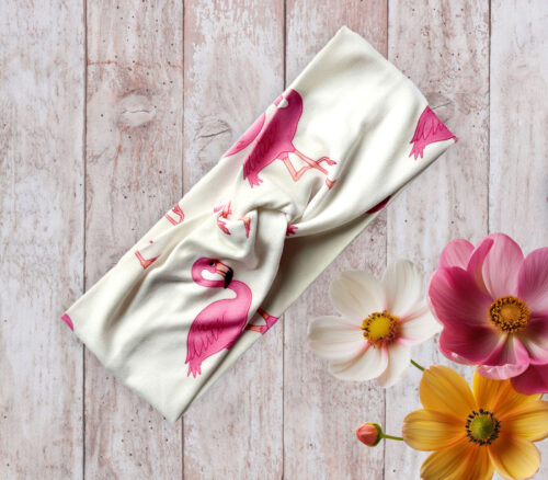 Women's headband Pink Flamingos