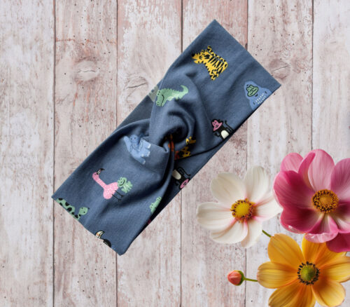 Women's Headband Animals Blue