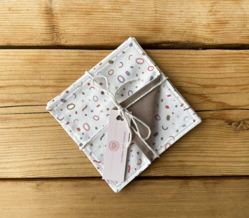 Coasters Brown Circles Design