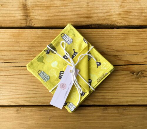 Coasters Garlic/Cheese Design