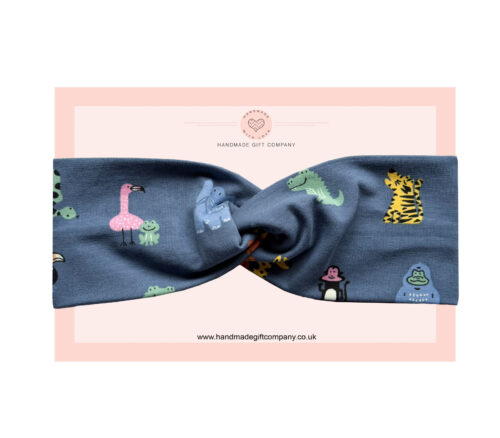 Women's Headband Animals Blue