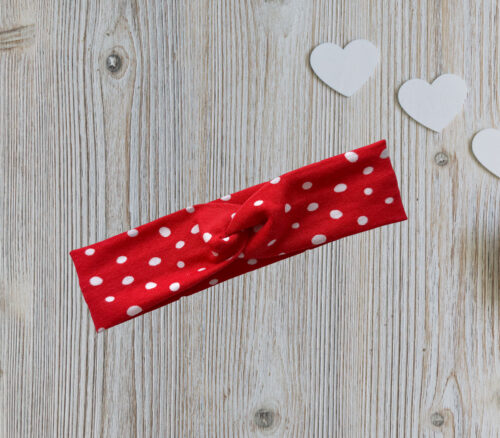 Babies Headband Red Spots