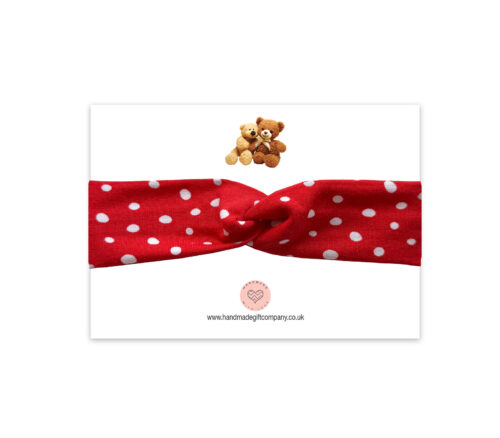 Babies Headband Red Spots