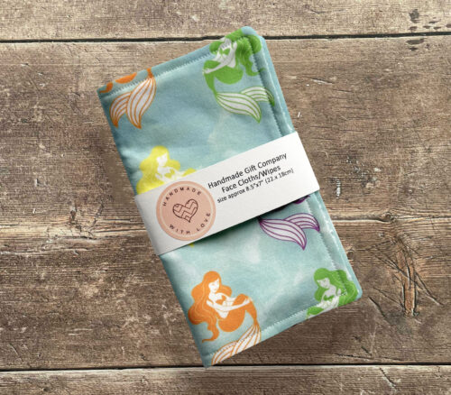 Face Cloths Mermaid Design