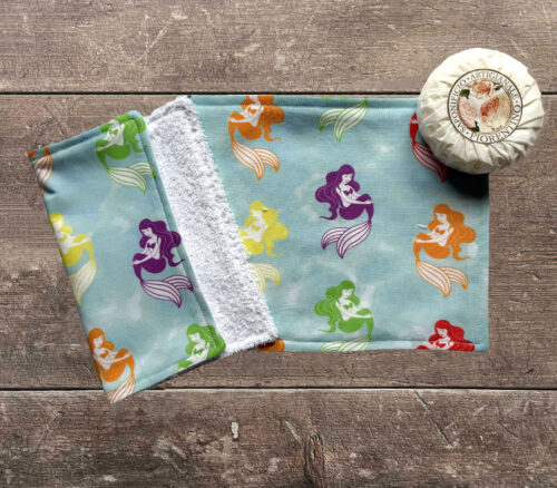 Face Cloths Mermaid Design