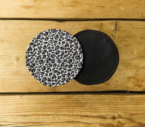 Coasters Black Leopard Print