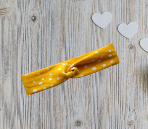 Babies Headband Yellow Spots