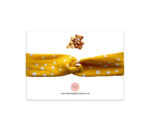 Babies Headband Yellow Spots