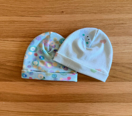 Baby Beanie Hats Blue Clouds