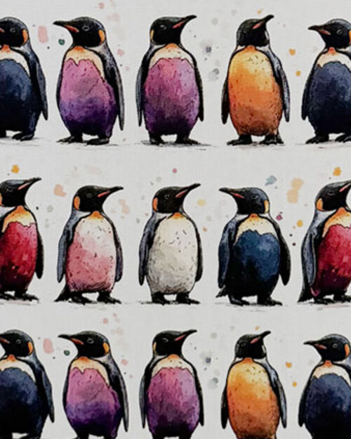 Childrens Tote Bag Cute Penguins