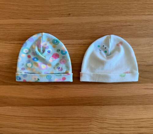 Baby Beanie Hats Blue Clouds
