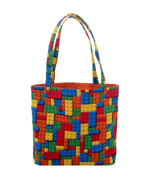 Childrens Tote Bag Multicoloured Bricks