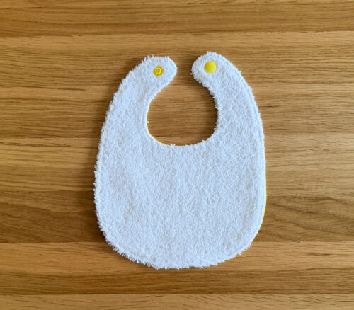 Newborn Baby Bib Yellow Spots Design