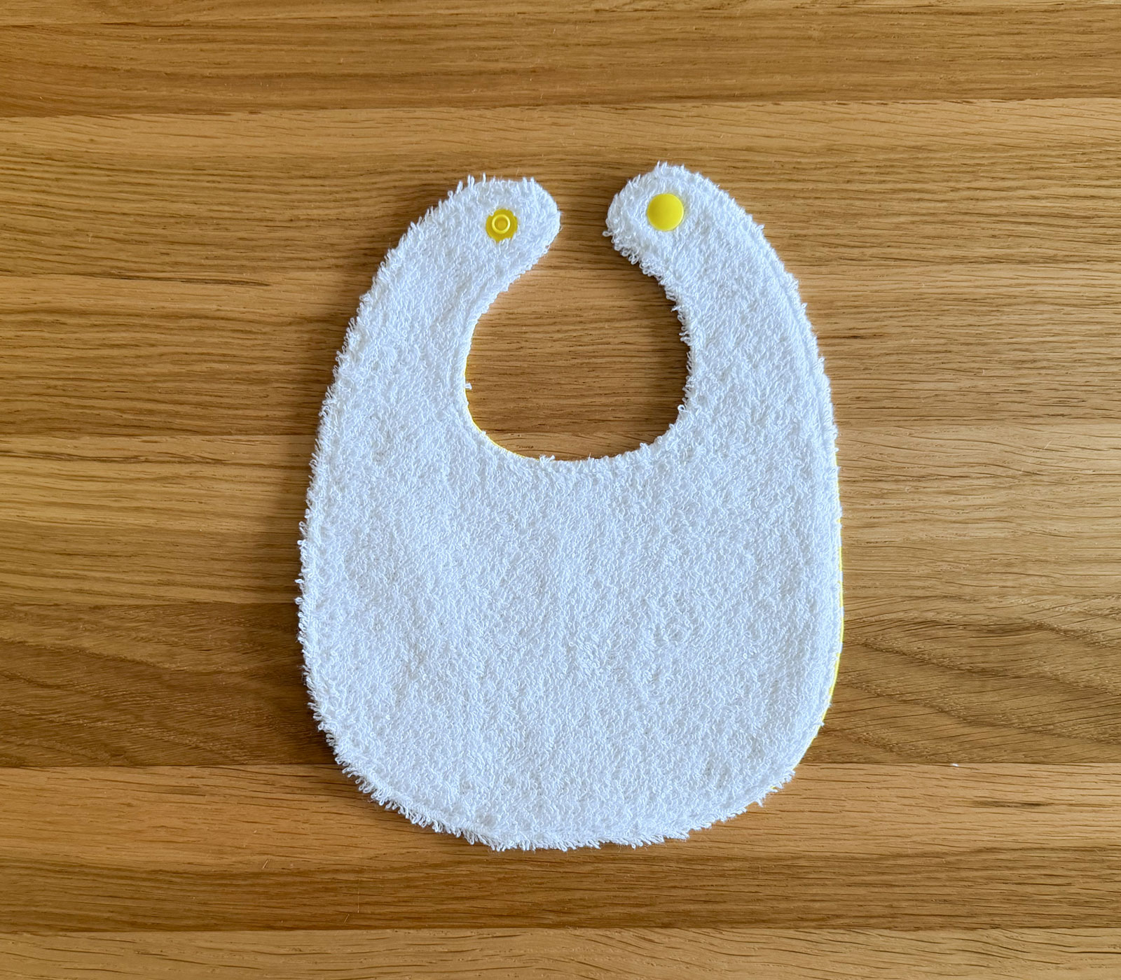 Newborn Baby Bib Yellow Spots Design