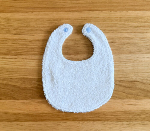 Newborn Baby Bib Blue Spots Design