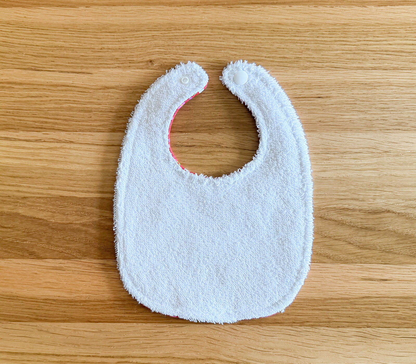 Newborn Baby Bib Pink Floral Design