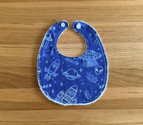 Newborn Baby Bib Spaceship Design