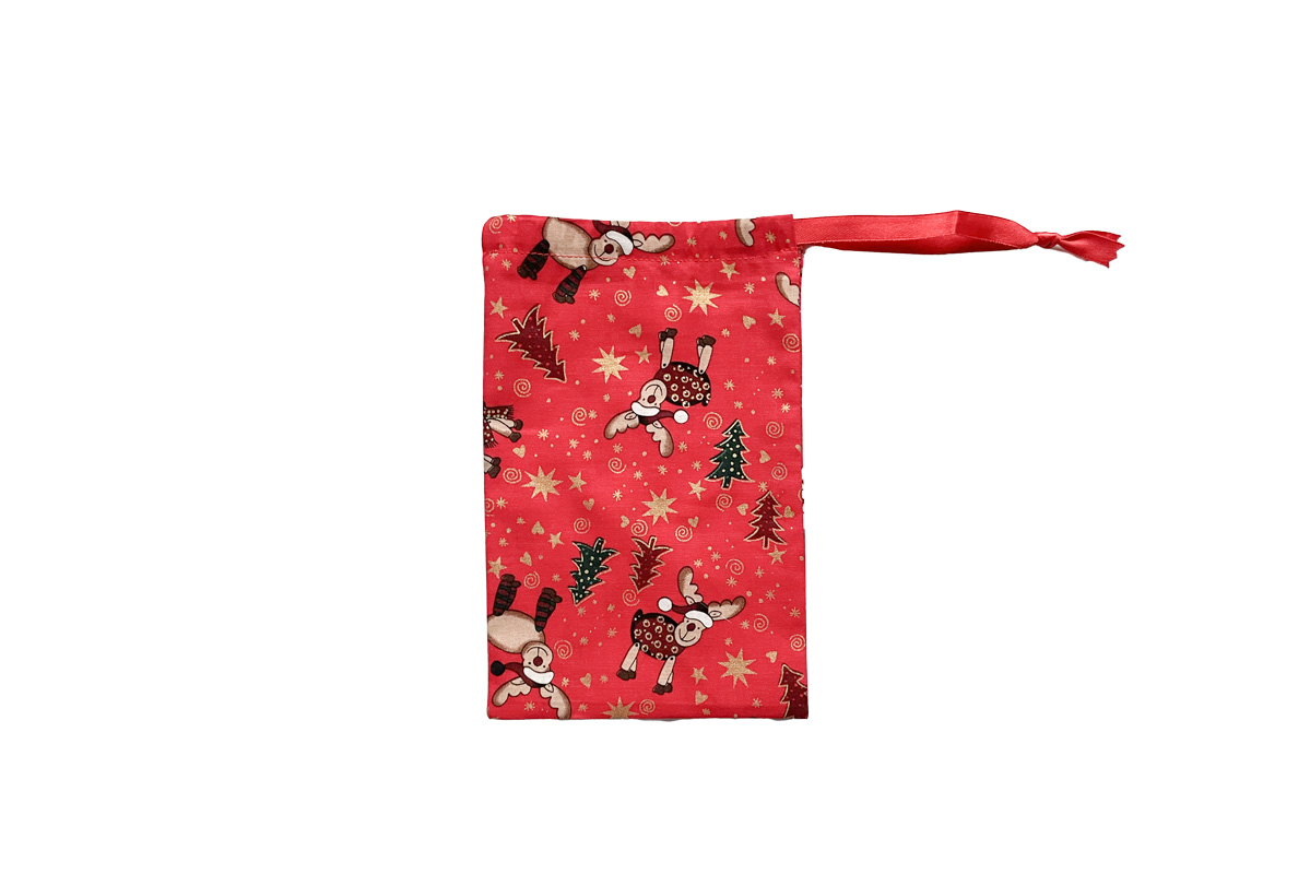 Christmas Bag Cartoon Reindeers