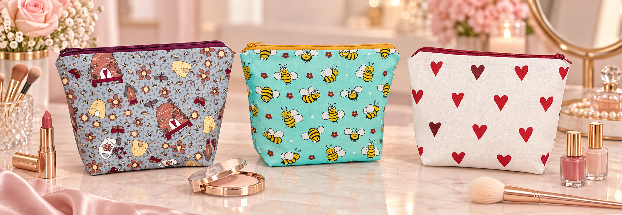 Cosmetic Bags from Handmade Gift Company