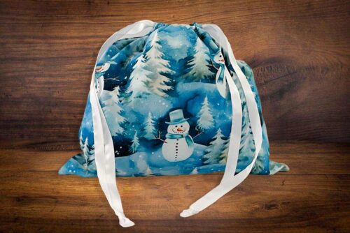 Christmas Gift Bag Snowy Snowmen
