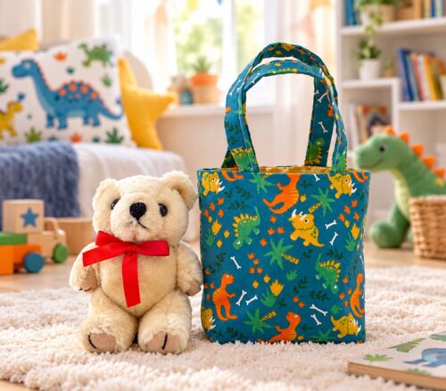 Teddy in a Bag – Dinosaur Design