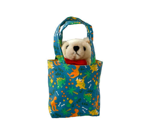 Teddy in a Bag – Dinosaur Design
